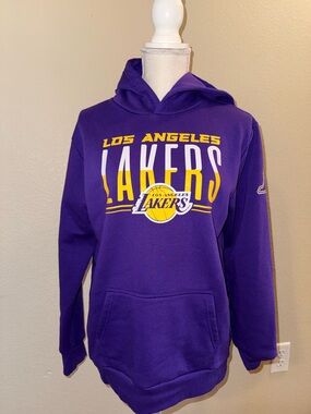 Los Angeles Lakers Purple Pullover Hoodie Boys 18/20
